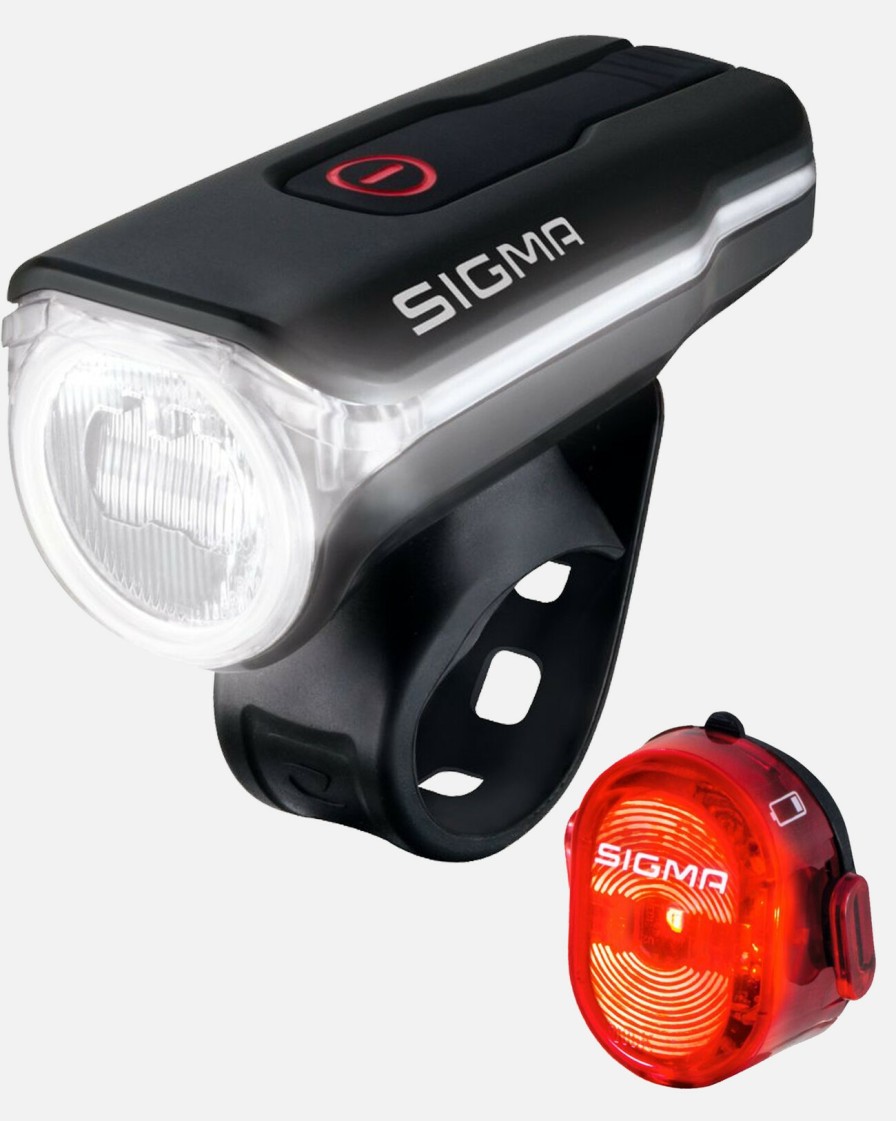 Sigma Sigma Aura 60 Frontscheinwerfer & Nugget Ii Rucklicht Set | Fahrradbeleuchtung
